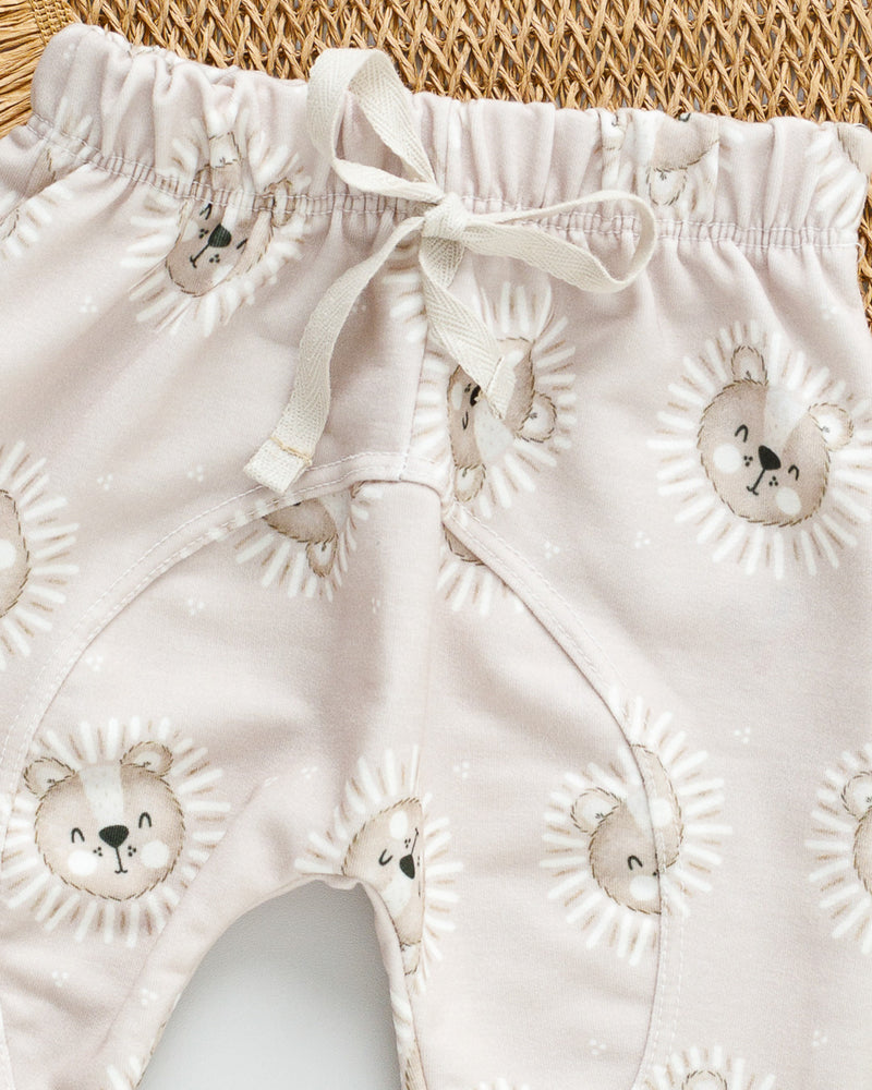 Calça Bebê MoleCotton Leão Bege