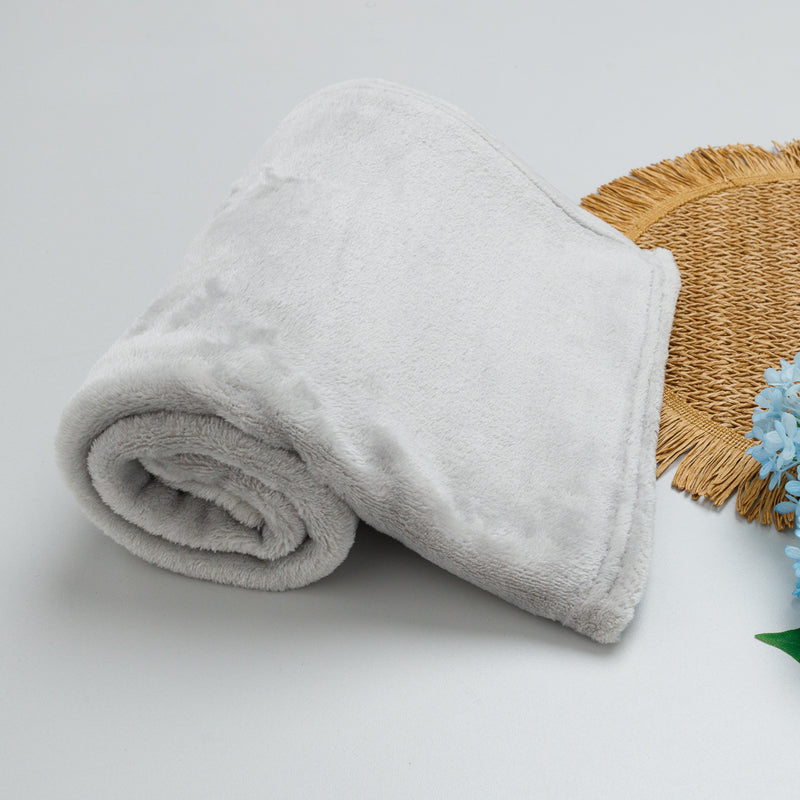 Manta para Bebê Fleece Cor Cinza