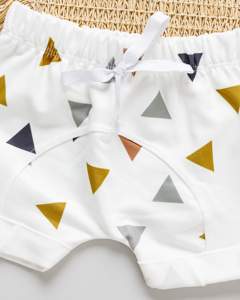 Bermuda Bebê MoleCotton Estampado Triângulo