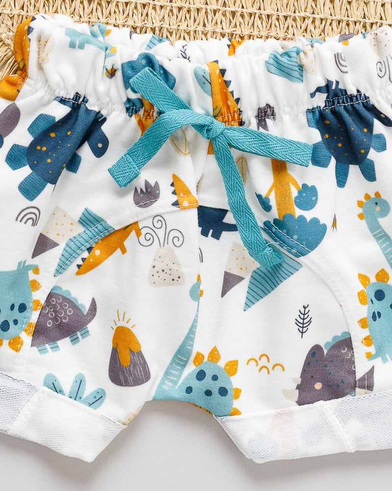Bermuda Bebê MoleCotton Estampado Dino