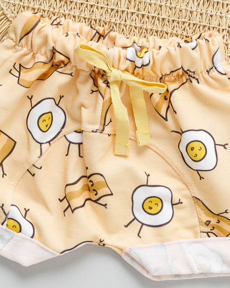 Bermuda MoleCotton Estampada Ovo e Bacon