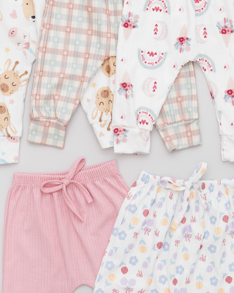 Kit 3 Calças Sortidas Bebê Meia Estação Menina