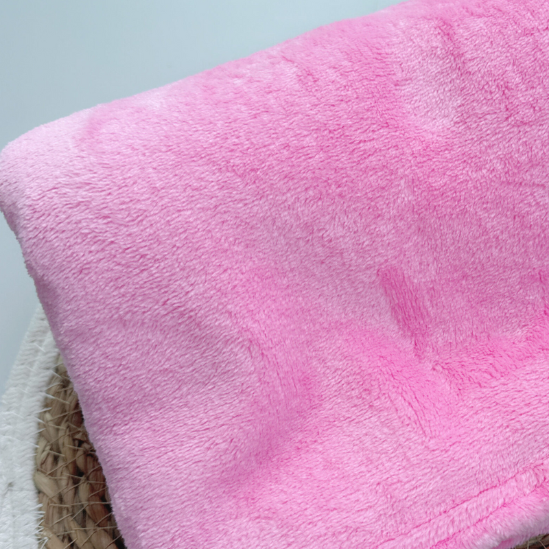 Manta para Bebê Fleece Cor Rosa