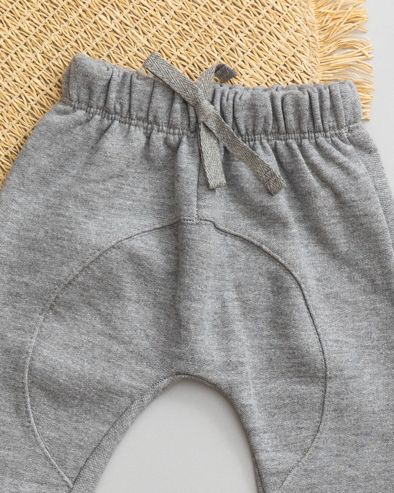 Calça Saruel Moletom Peluciado Mescla