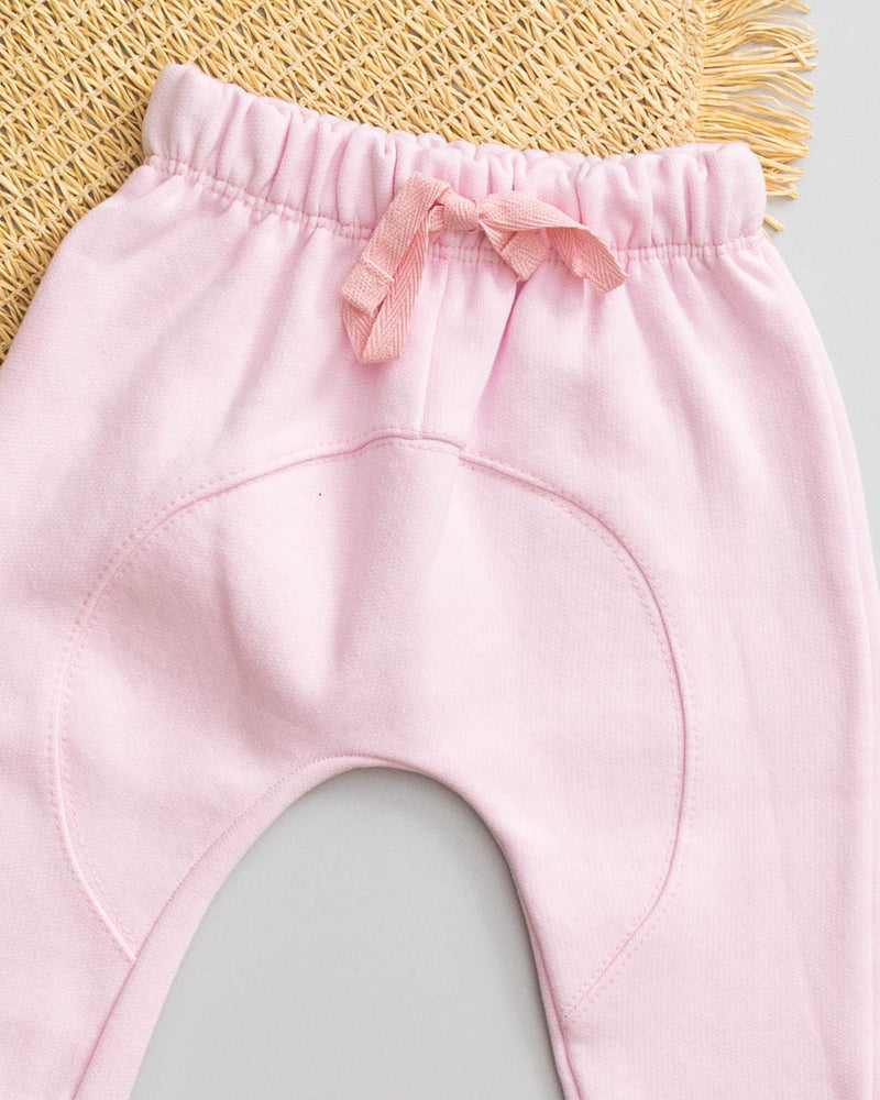 Calça Saruel Moletom Peluciado Rosa