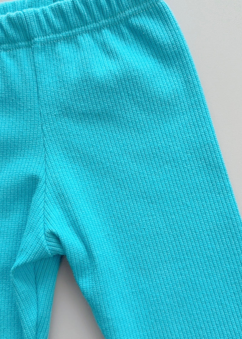 Calça Bebê Canelada Azul