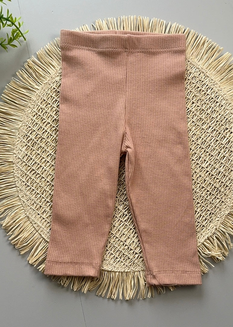 Calça Bebê Canelada Marrom