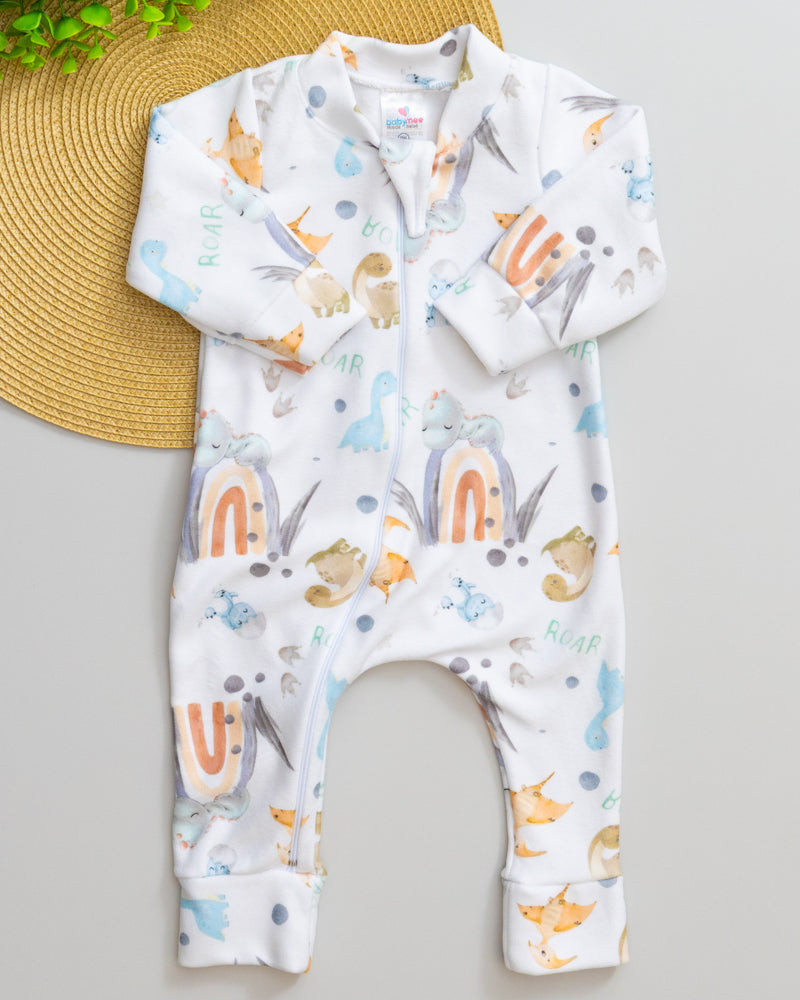 Macacão Bebê Soft Estampado Dino Aventureiros