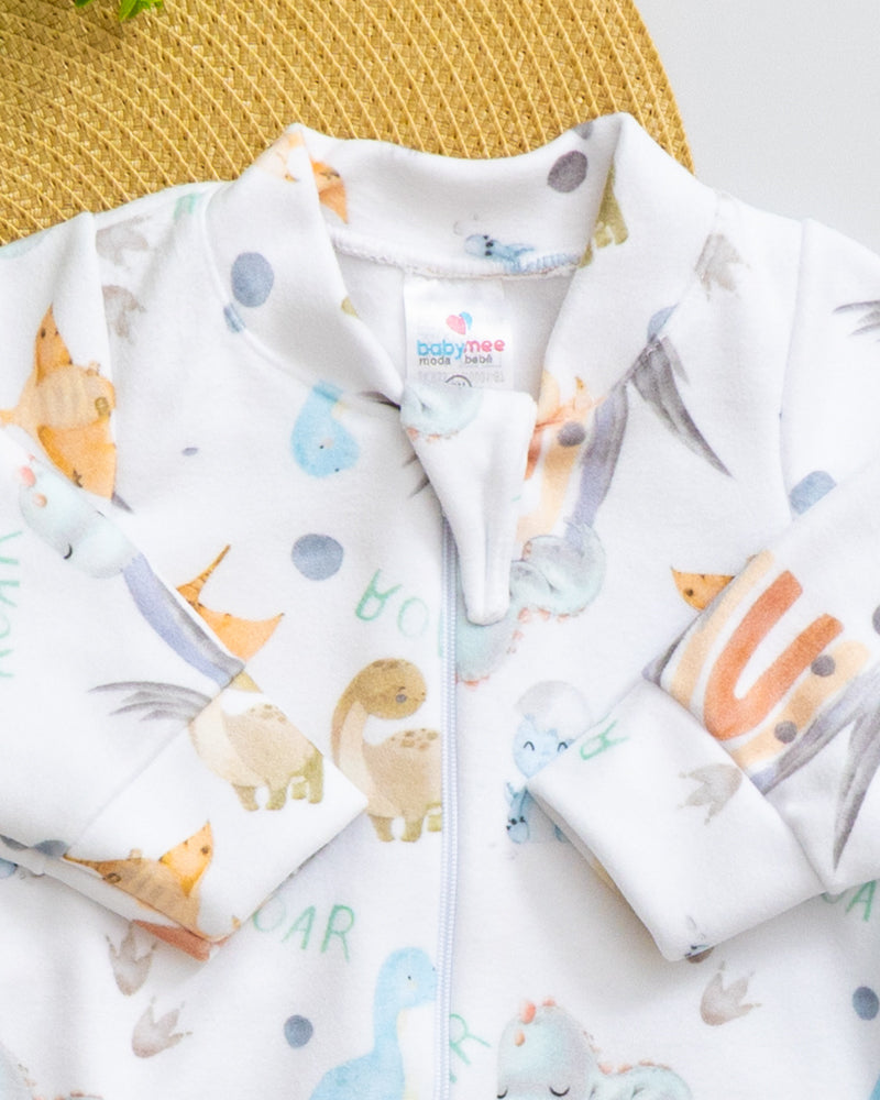 Macacão Bebê Soft Estampado Dino Aventureiros