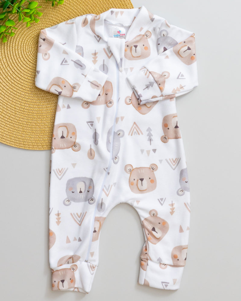 Macacão Bebê Soft Estampado Ursinhos