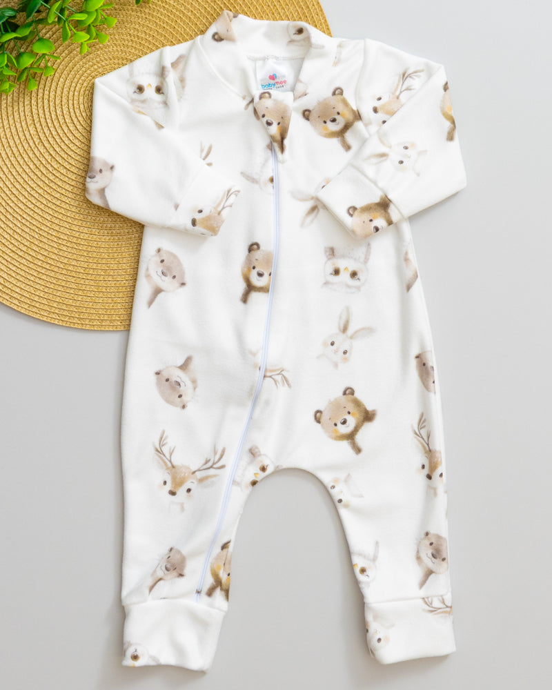 Macacão Bebê Soft Estampado Floresta Encantada
