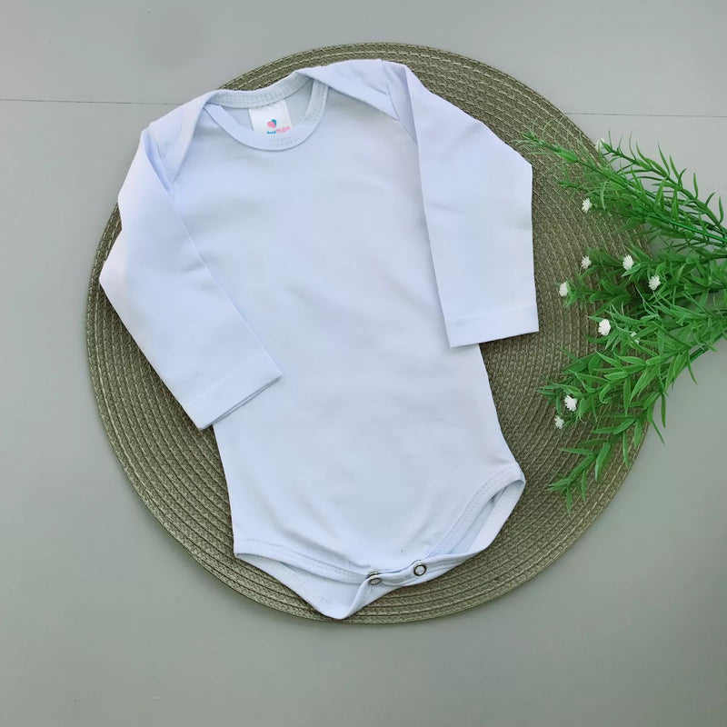 Body Cotton Bebê Longo Branco