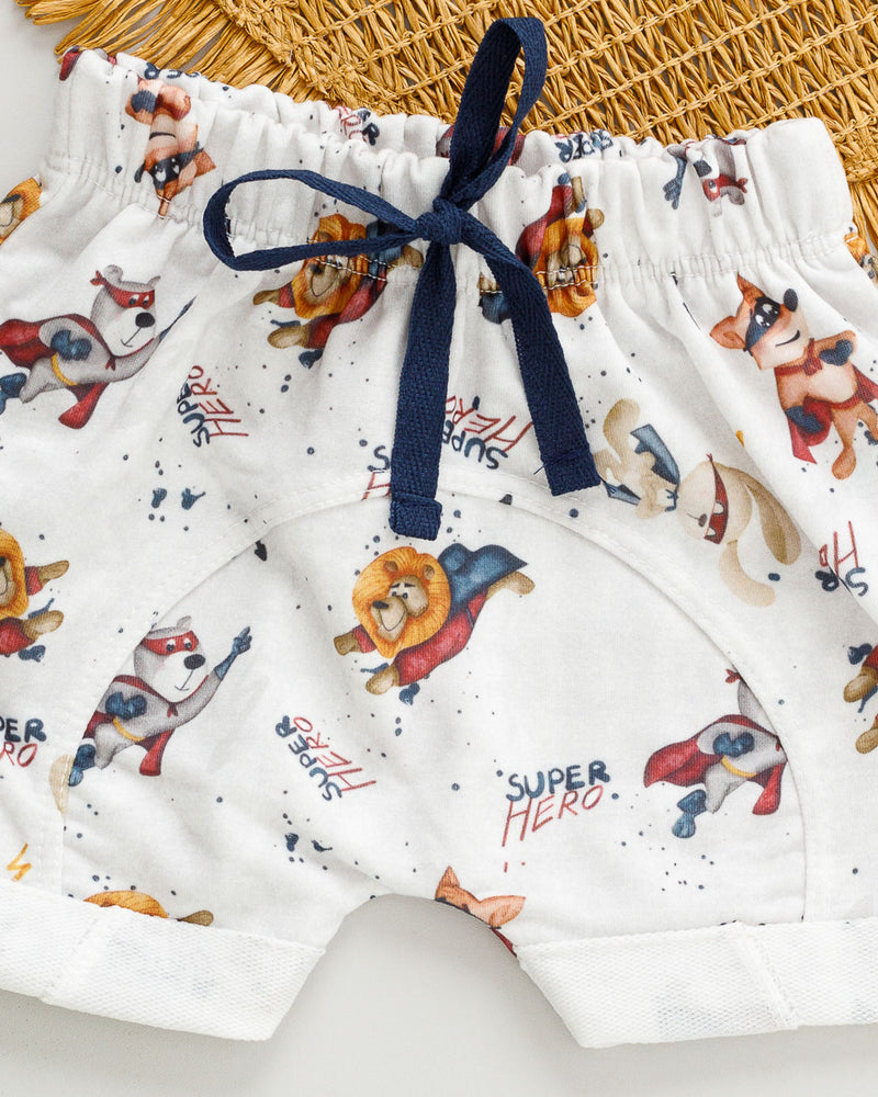 Bermuda Bebê MoleCotton Estampado Leãzinho Voador