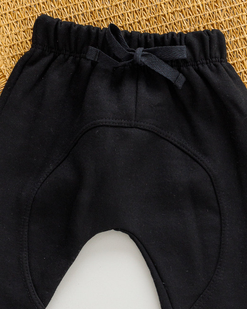 Calça Saruel Moletom Peluciado Preto